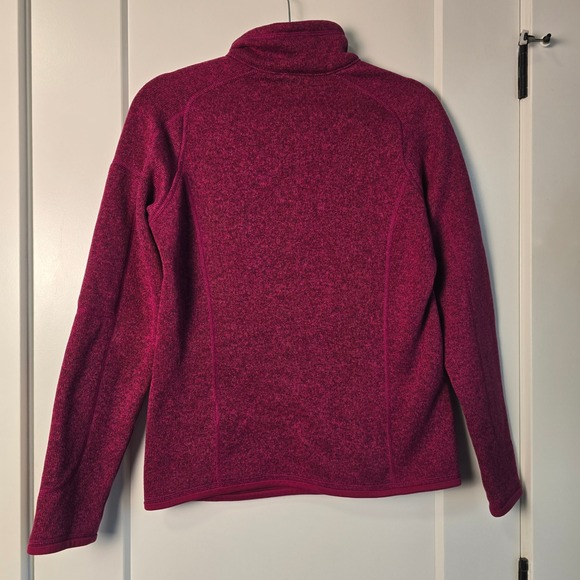 Patagonia Better Sweater 1/4 Zip Pullover Fleece Magenta Pink Heather Womens - Picture 13 of 16